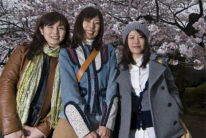 hanami shinjuku gyoen 2010 girls